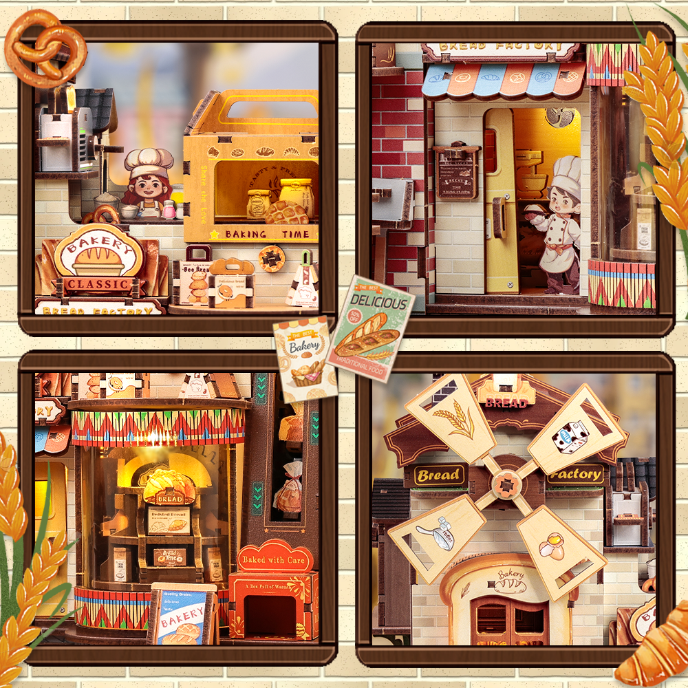 CUTEBEE DIY Miniature House |Bread Factory - Image 6