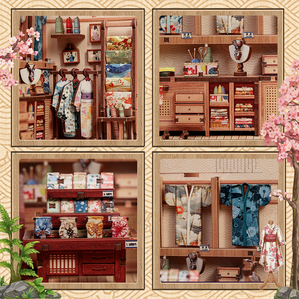 CUTEBEE DIY Miniature House | Sakura o kimono shop - Image 5