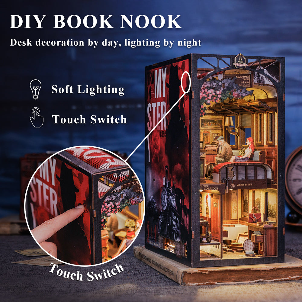 CUTEBEE DIY Book Nook Kit (Train Mystery) - Image 6