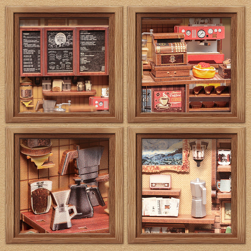 CUTEBEE DIY Dollhouse Kit | CORNER COFFEE SHOP - Image 6