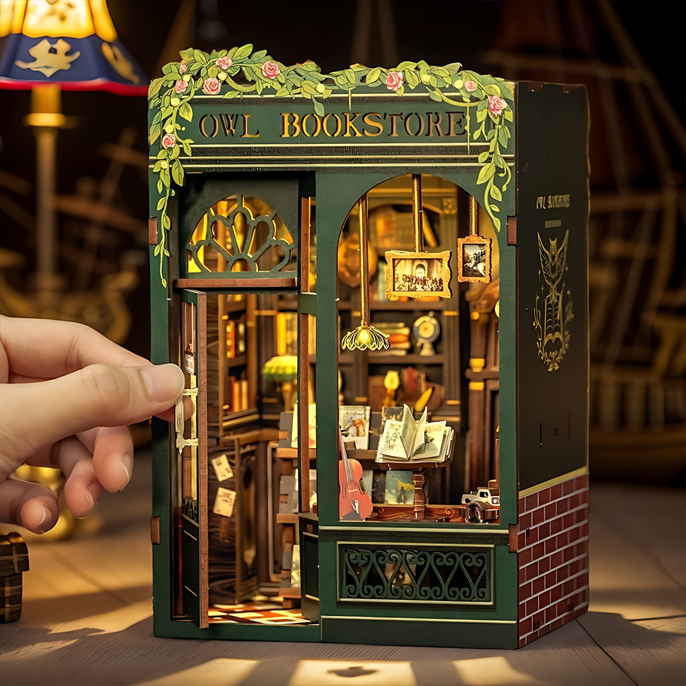 CUTEBEE DIY Book Nook Kit | Owl Bookstore - Image 4