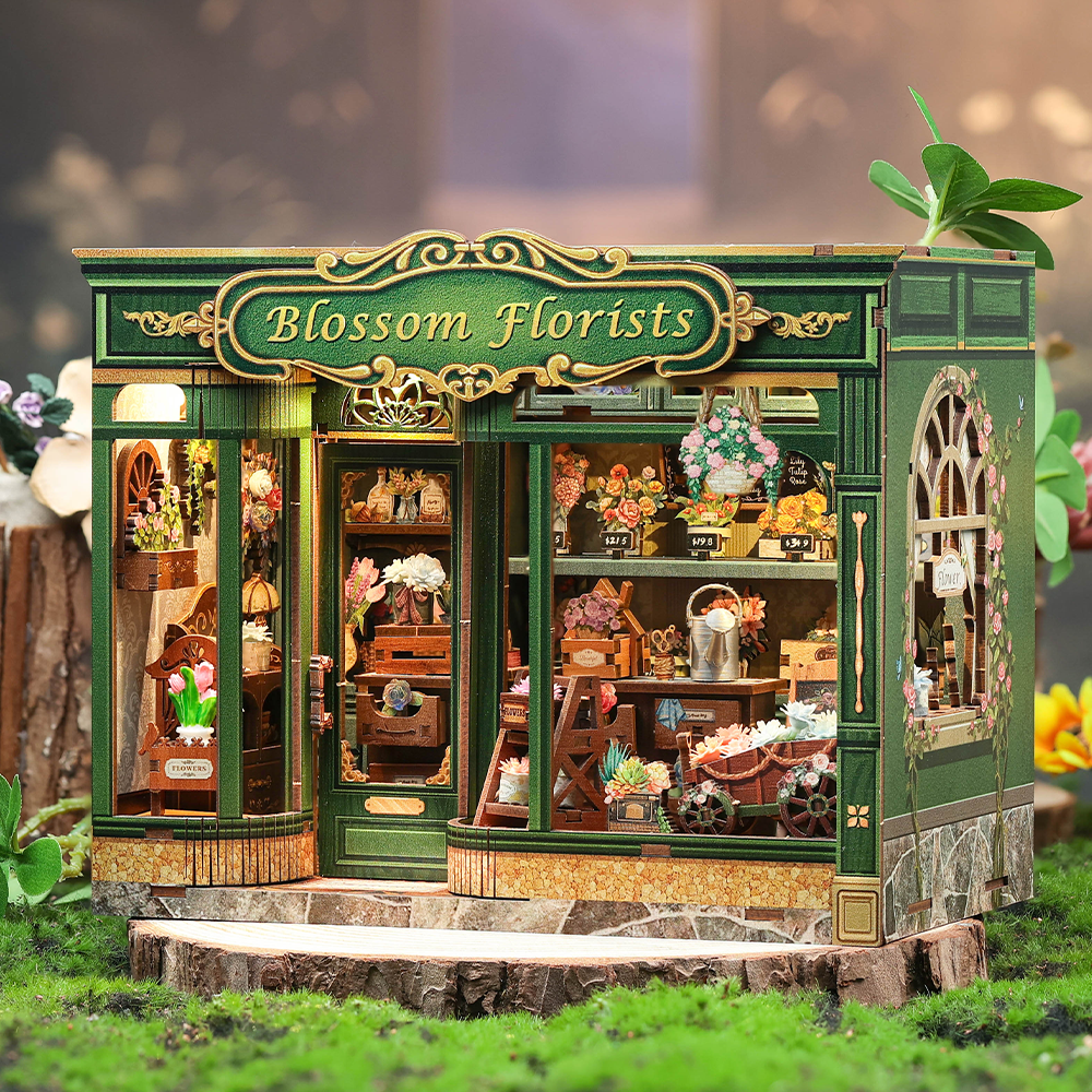 CUTEBEE DIY Dollhouse Kit | Blossom Florists - Image 2