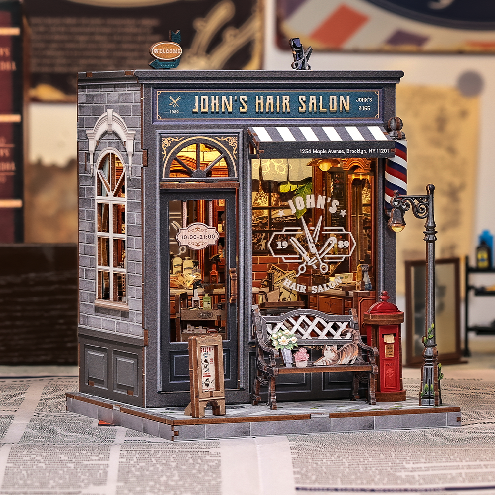CUTEBEE DIY Miniature House | John's Hair Salon - Image 6