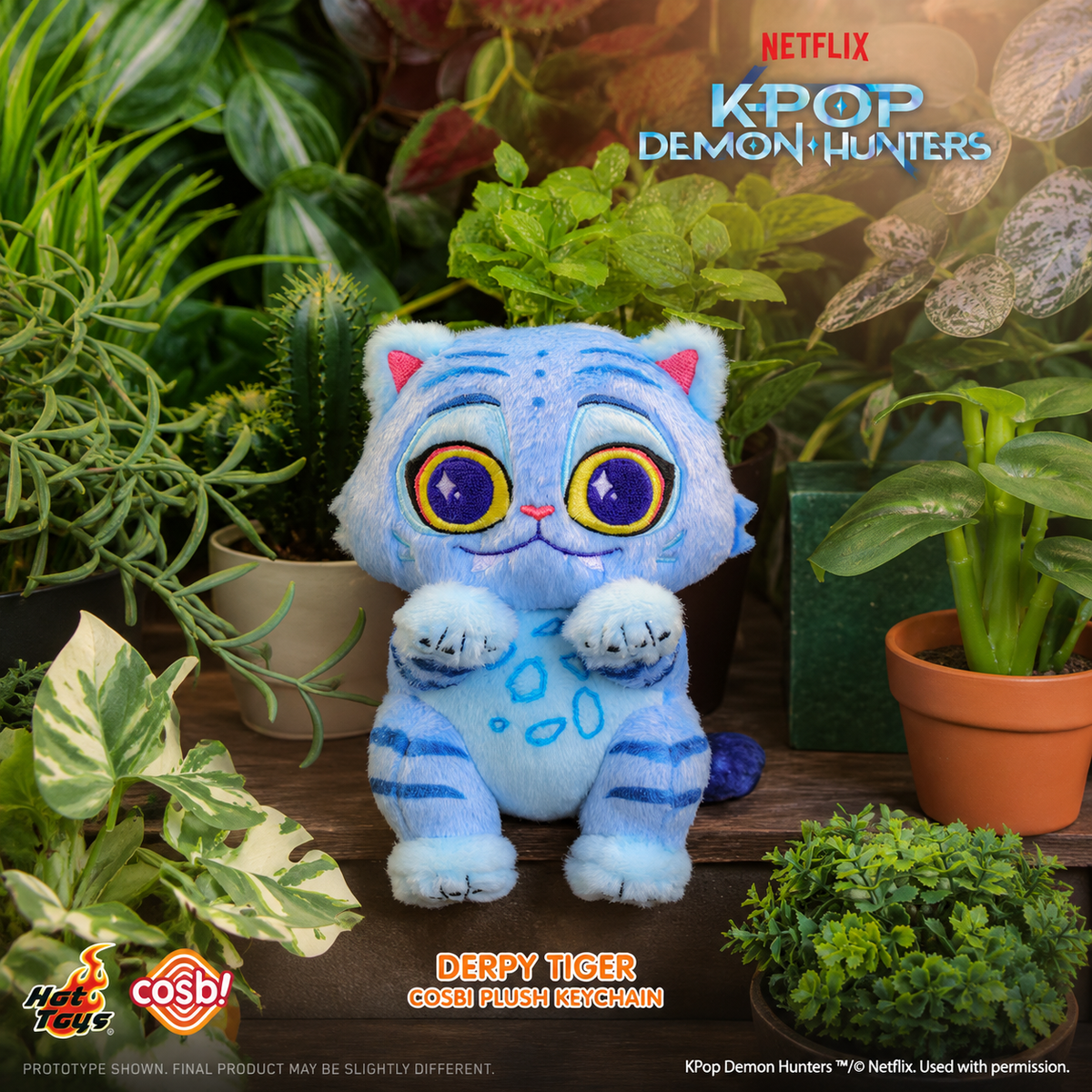 Hot Toys Kpop Demon Hunters Derpy Cosbi Plush Keychain Collection Series Blind Box Dolls Ornaments Collect Toys Gifts