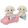 EPOCH Sylvanian Families U-104 Flora Rabbit Twins Dolls, Safety Toy Mark Certified, Toy for Ages 3 Years and Up, Dollhouse - Image 1