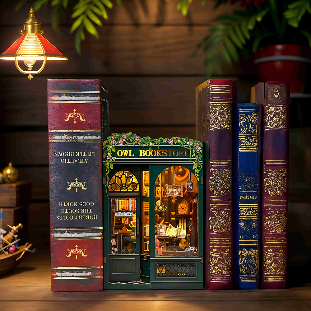 CUTEBEE DIY Book Nook Kit | Owl Bookstore - Image 2