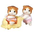 EPOCH Sylvanian Families NI-110 Maple Cat Twins Dolls, Safety Toy Mark Certified, Toy for Ages 3 Years and Up, Dollhouse - Image 1