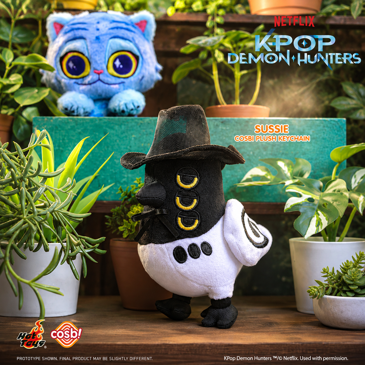Hot Toys Kpop Demon Hunters Derpy Cosbi Plush Keychain Collection Series Blind Box Dolls Ornaments Collect Toys Gifts