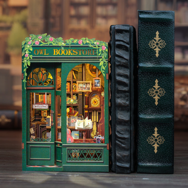 CUTEBEE DIY Book Nook Kit | Owl Bookstore - Image 6