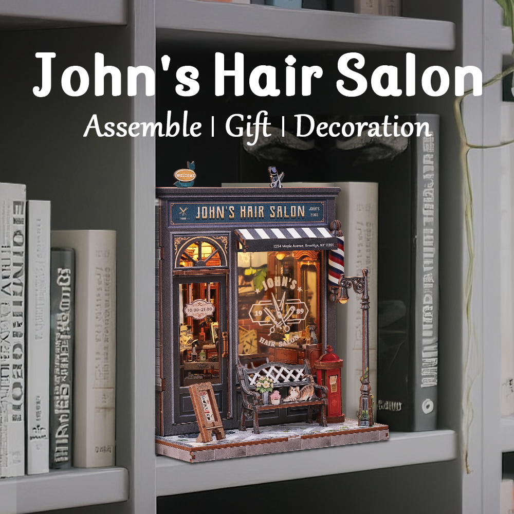 CUTEBEE DIY Miniature House | John's Hair Salon - Image 4