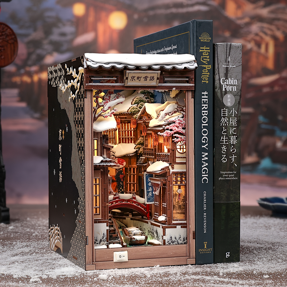 CUTEBEE DIY Book Nook Kit | Kyoto Snow Whisper - Image 3
