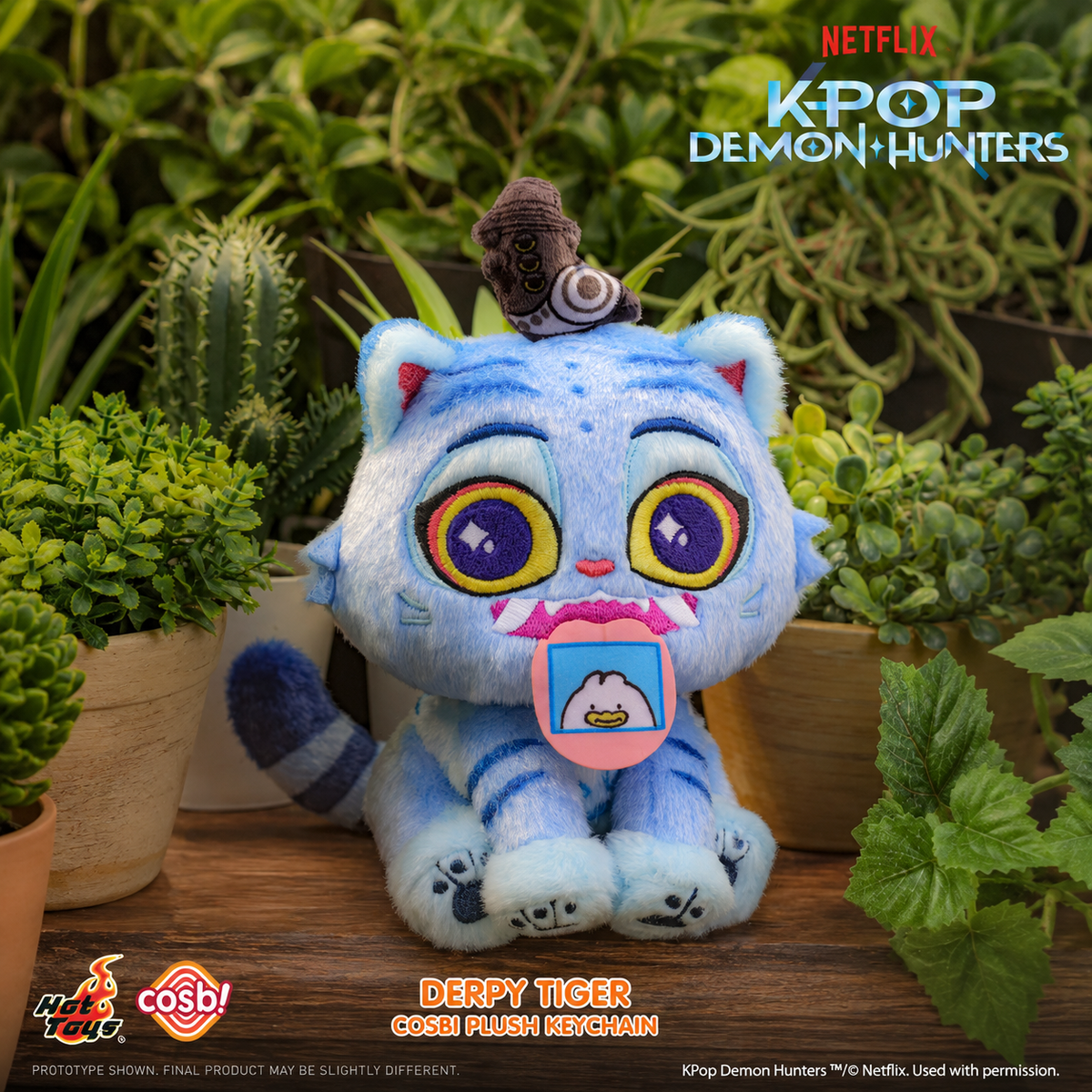 Hot Toys Kpop Demon Hunters Derpy Cosbi Plush Keychain Collection Series Blind Box Dolls Ornaments Collect Toys Gifts