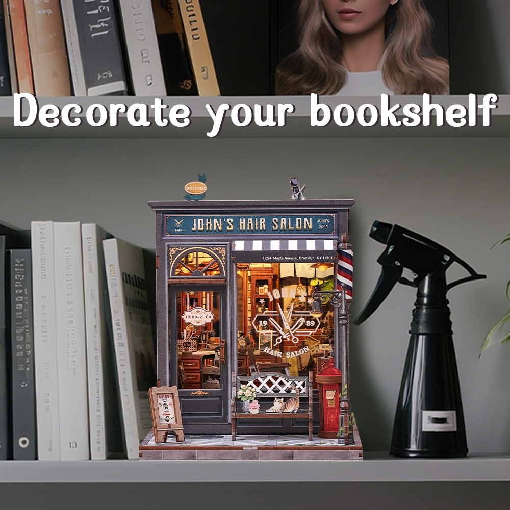 CUTEBEE DIY Miniature House | John's Hair Salon - Image 3