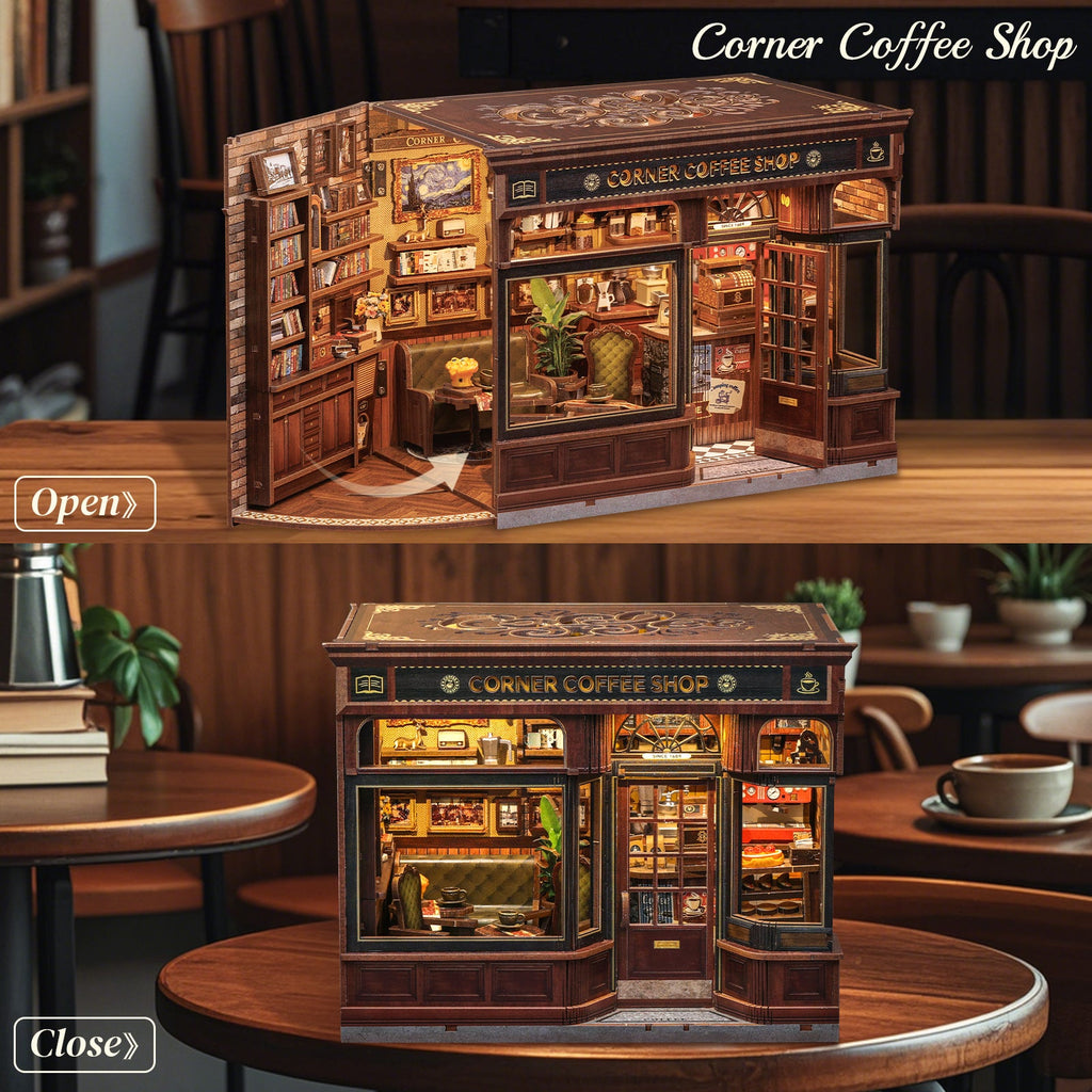 CUTEBEE DIY Dollhouse Kit | CORNER COFFEE SHOP - Image 2