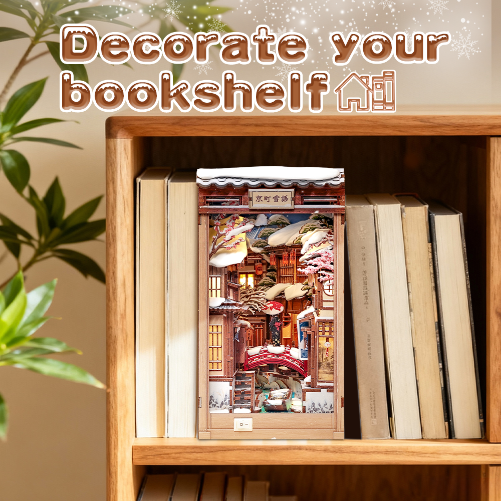 CUTEBEE DIY Book Nook Kit | Kyoto Snow Whisper - Image 5