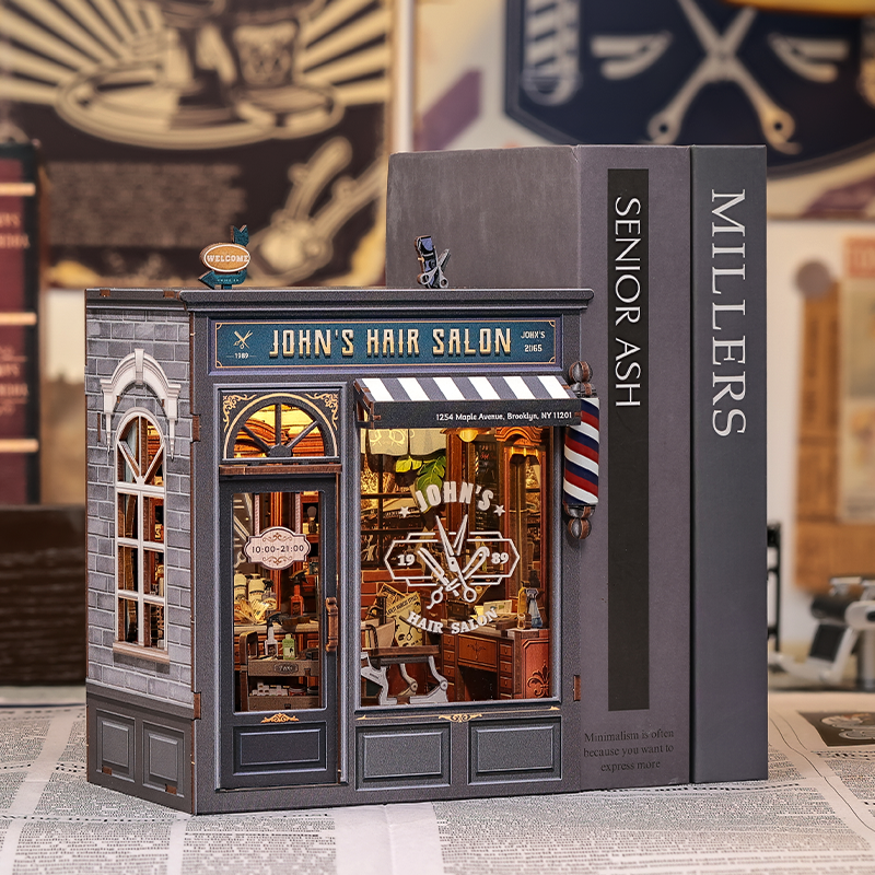 CUTEBEE DIY Miniature House | John's Hair Salon - Image 2