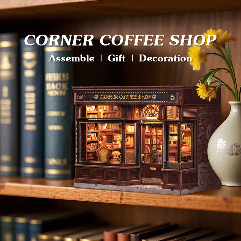 CUTEBEE DIY Dollhouse Kit | CORNER COFFEE SHOP - Image 4