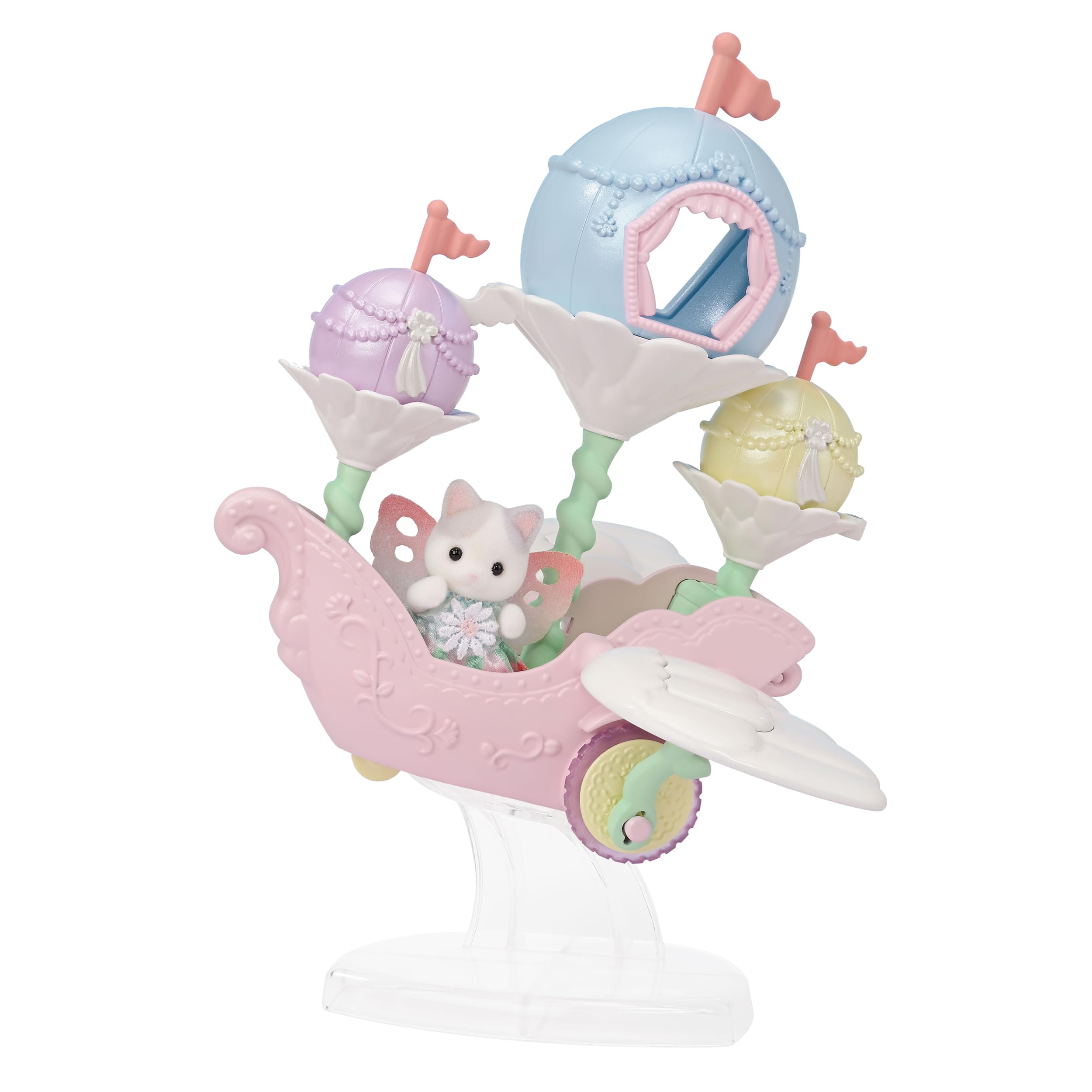 EPOCH Sylvanian Families NE-108 Marshmallow Mouse Triplets Dolls, Safety Toy Mark Certified, Toy for Ages 3 Years and Up, Dollhouse - Image 3