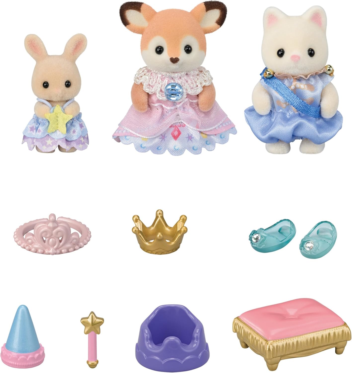 Calico Critters: Princess Recital Set (Baby Deer/ Silk Cat/ Milk Rabbit) (Japanese Exclusive) - Image 3