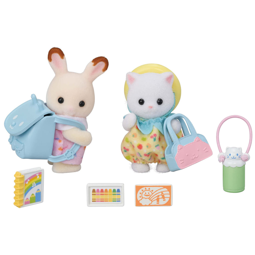 EPOCH Sylvanian Families I-117 Husky Twins Dolls, Safety Toy Mark Certified, Toy for Ages 3 Years and Up, Dollhouse - Image 3