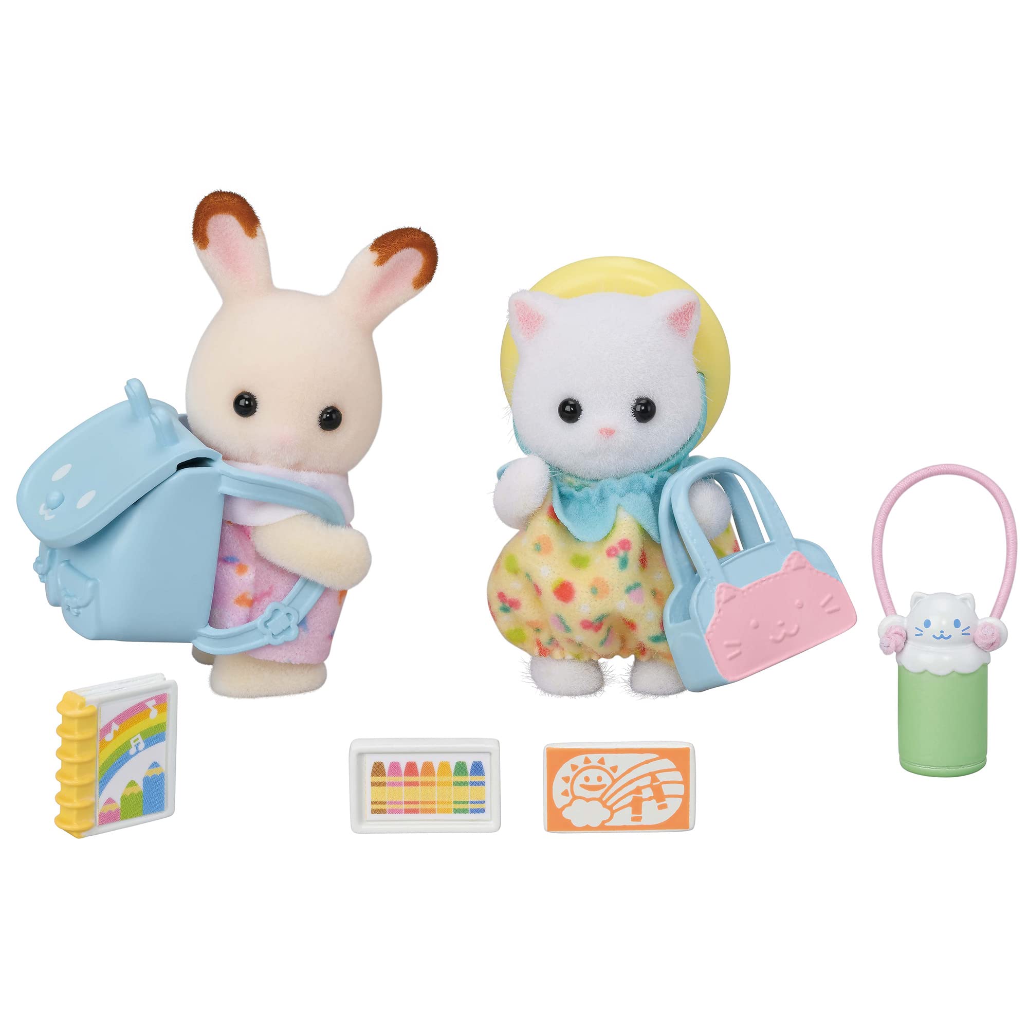 EPOCH Sylvanian Families I-117 Husky Twins Dolls, Safety Toy Mark Certified, Toy for Ages 3 Years and Up, Dollhouse - Image 3