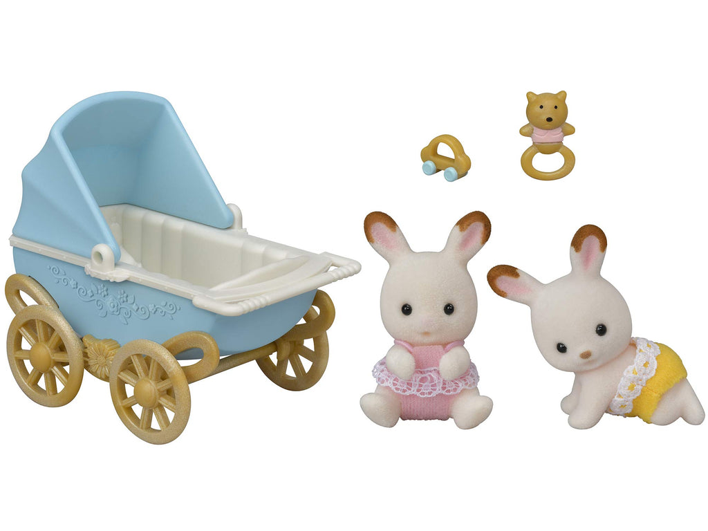 EPOCH Sylvanian Families I-117 Husky Twins Dolls, Safety Toy Mark Certified, Toy for Ages 3 Years and Up, Dollhouse - Image 2