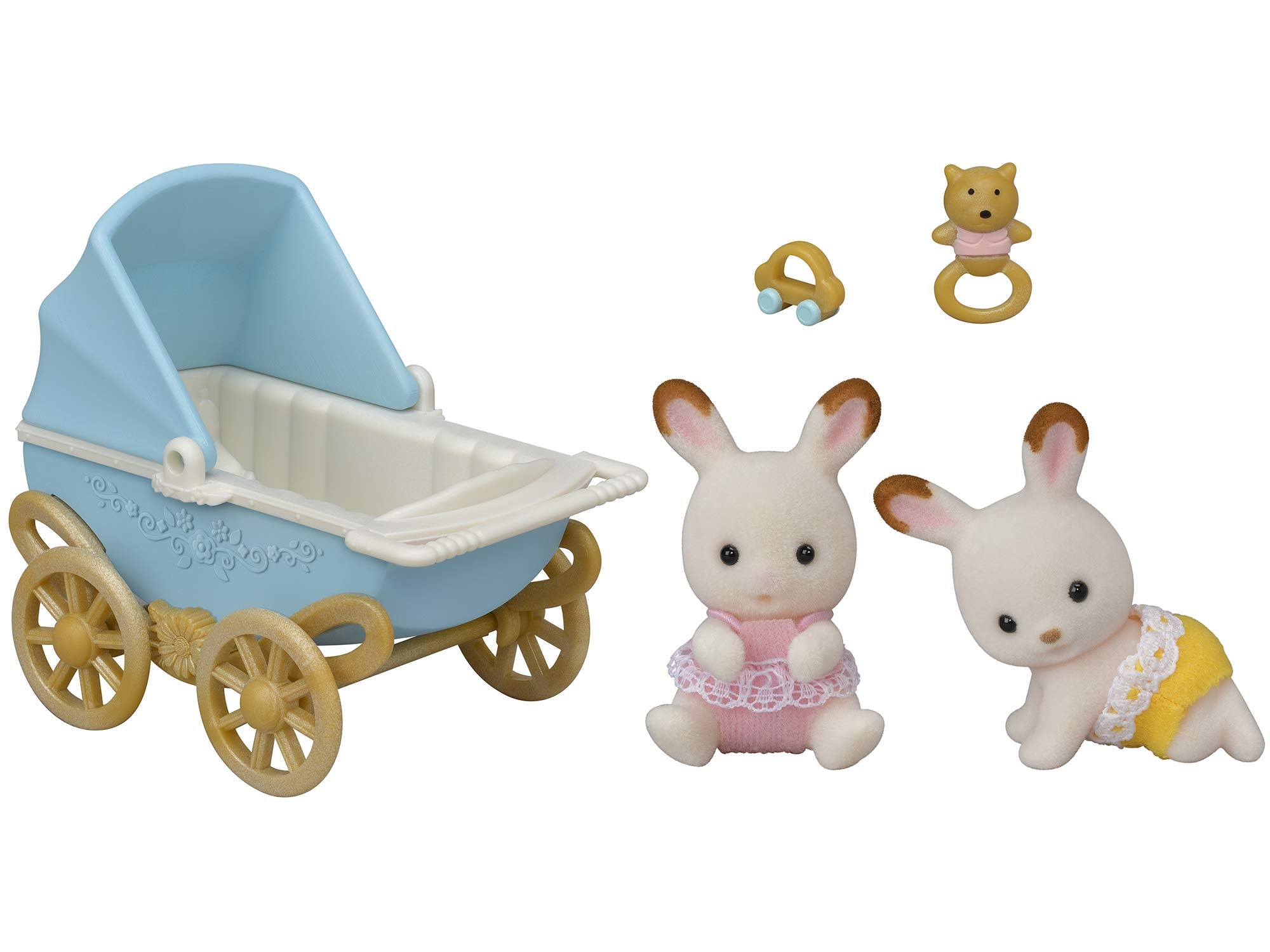 EPOCH Sylvanian Families I-117 Husky Twins Dolls, Safety Toy Mark Certified, Toy for Ages 3 Years and Up, Dollhouse - Image 2