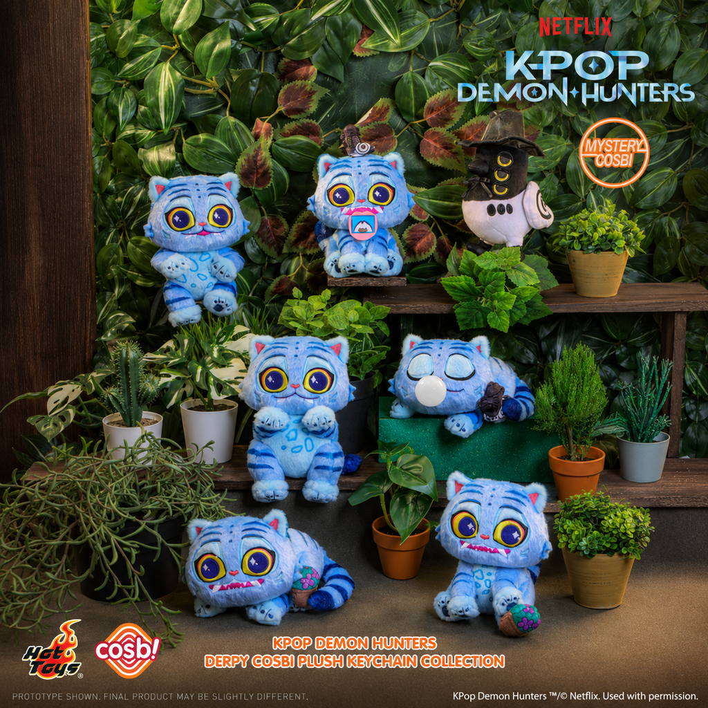Hot Toys Kpop Demon Hunters Derpy Cosbi Plush Keychain Collection Series Blind Box Dolls Ornaments Collect Toys Gifts