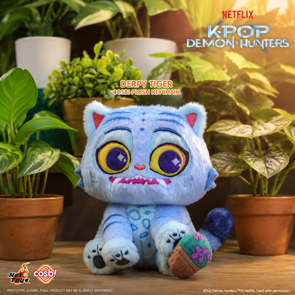 Hot Toys Kpop Demon Hunters Derpy Cosbi Plush Keychain Collection Series Blind Box Dolls Ornaments Collect Toys Gifts