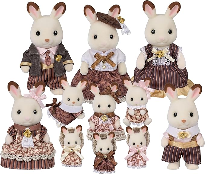 Calico Critters: 40th Anniversary Chocolate Rabbit Extended Family Celebration Set - Image 3