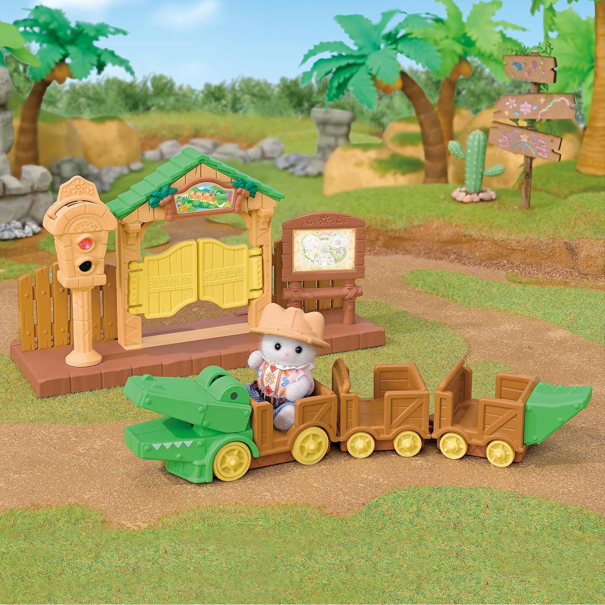 Calico Critters Crocodile Adventure Train Set - Image 2