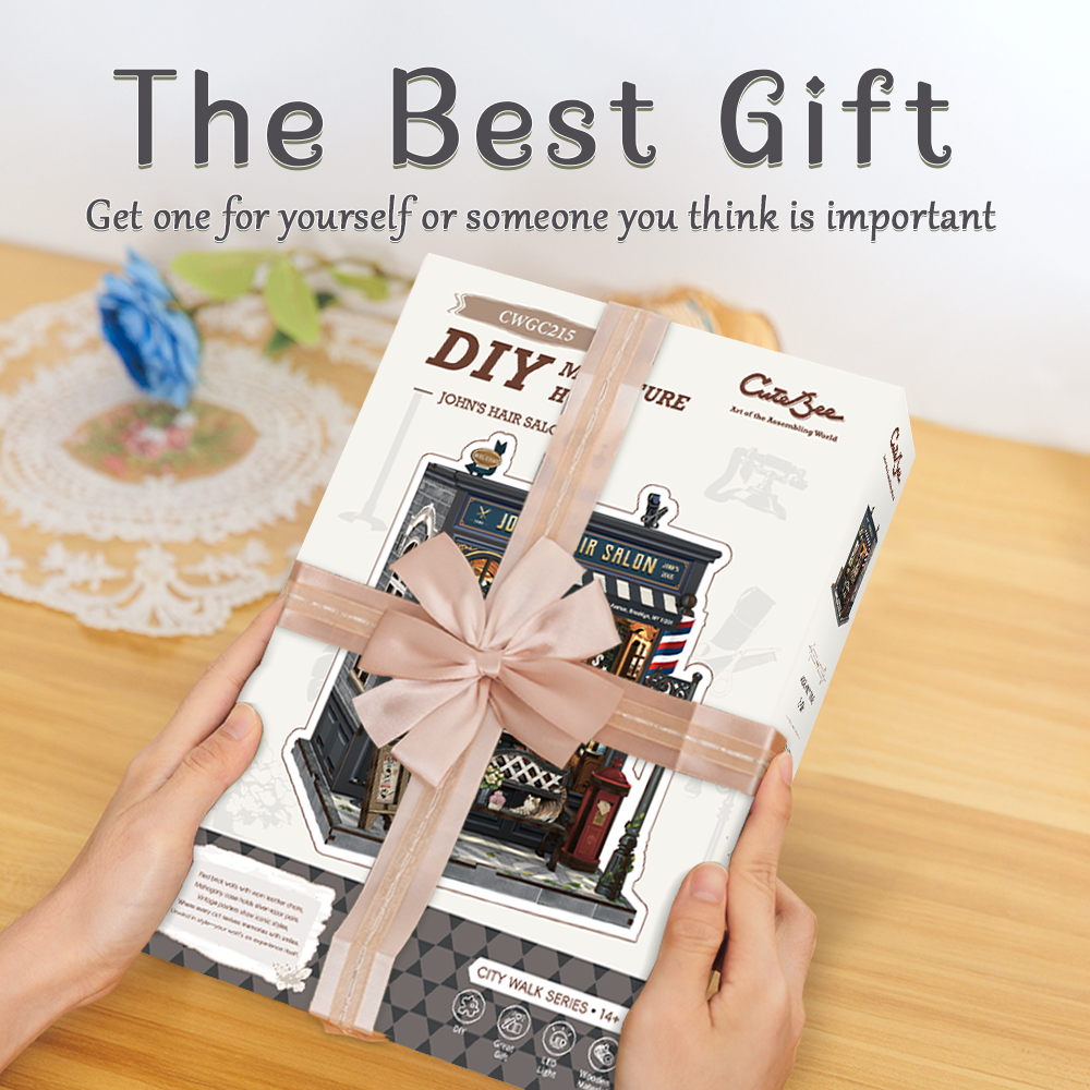 CUTEBEE DIY Miniature House | John's Hair Salon - Image 5