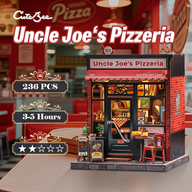 CUTEBEE DIY Miniature House | Uncle Joe's Pizzeria - Image 2