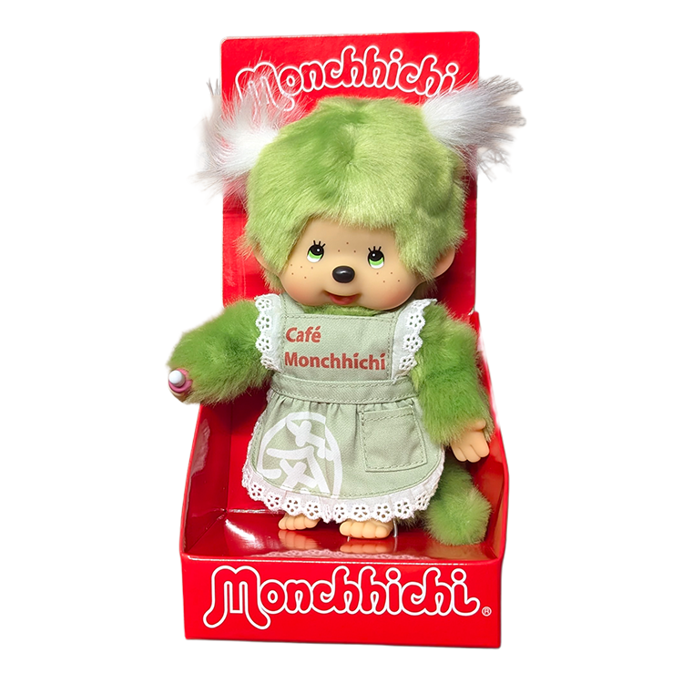 Sekiguchi Monchhichi Green Tea Girl Plush Doll 8 inch - Image 4