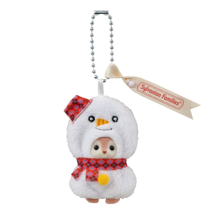 Calico Critters / Deer Baby Keychain – Snowman – Japan Original - Image 2