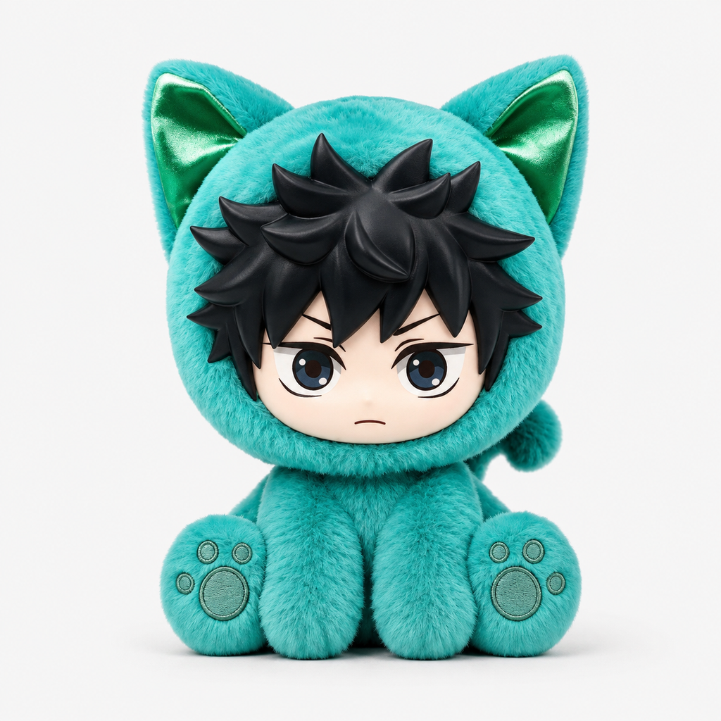 Original Eaki Jujutsu Kaisen Sitting Cat Party Cover Figure Blind Box Vol.1 Vol.2 Anime Character Figure