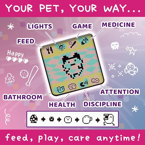 Bandai Tamagotchi Original Ice Cream Shell - Retro Virtual Pet Toy for Kids & Adults 8+ - Image 10