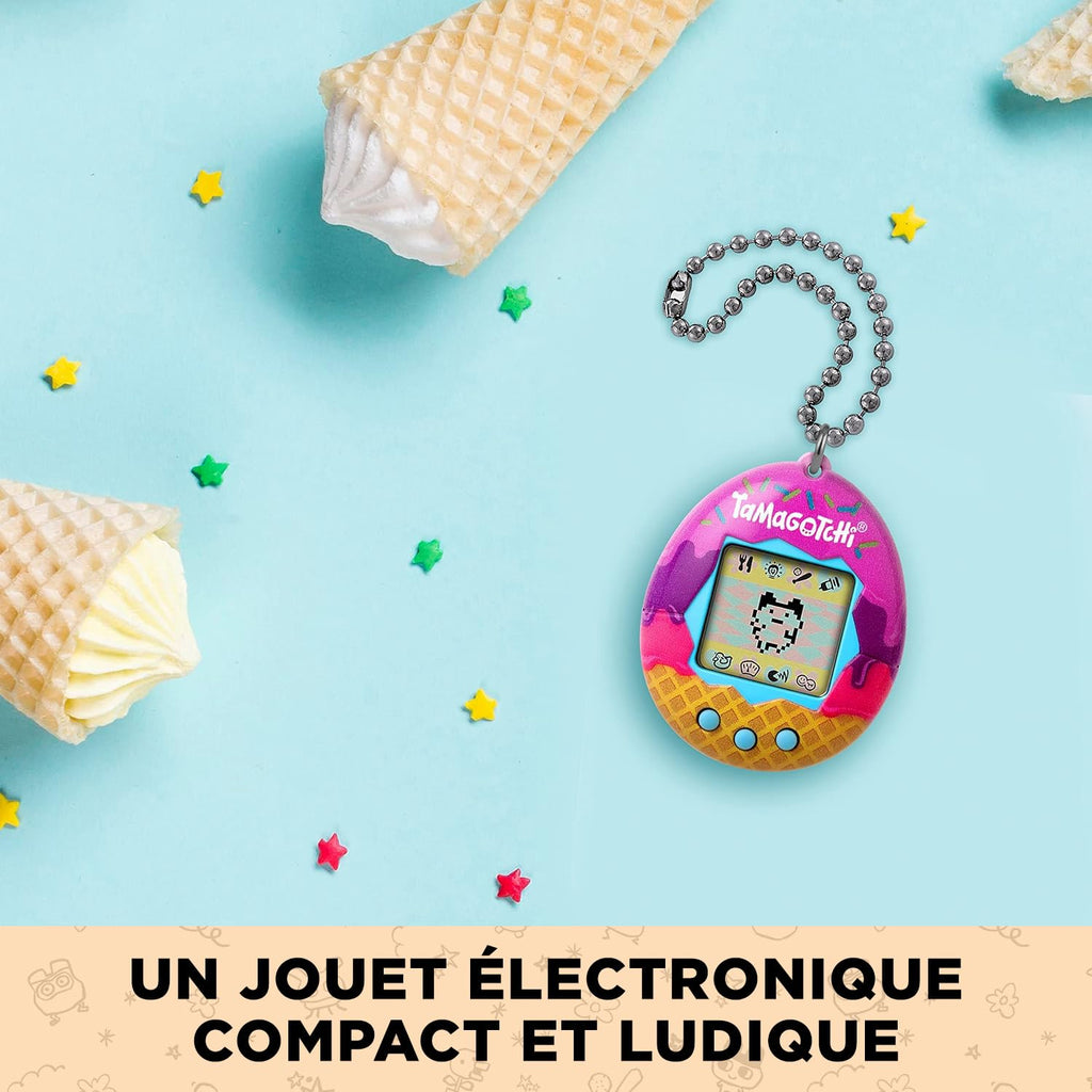 Bandai Tamagotchi Original Ice Cream Shell - Retro Virtual Pet Toy for Kids & Adults 8+ - Image 5