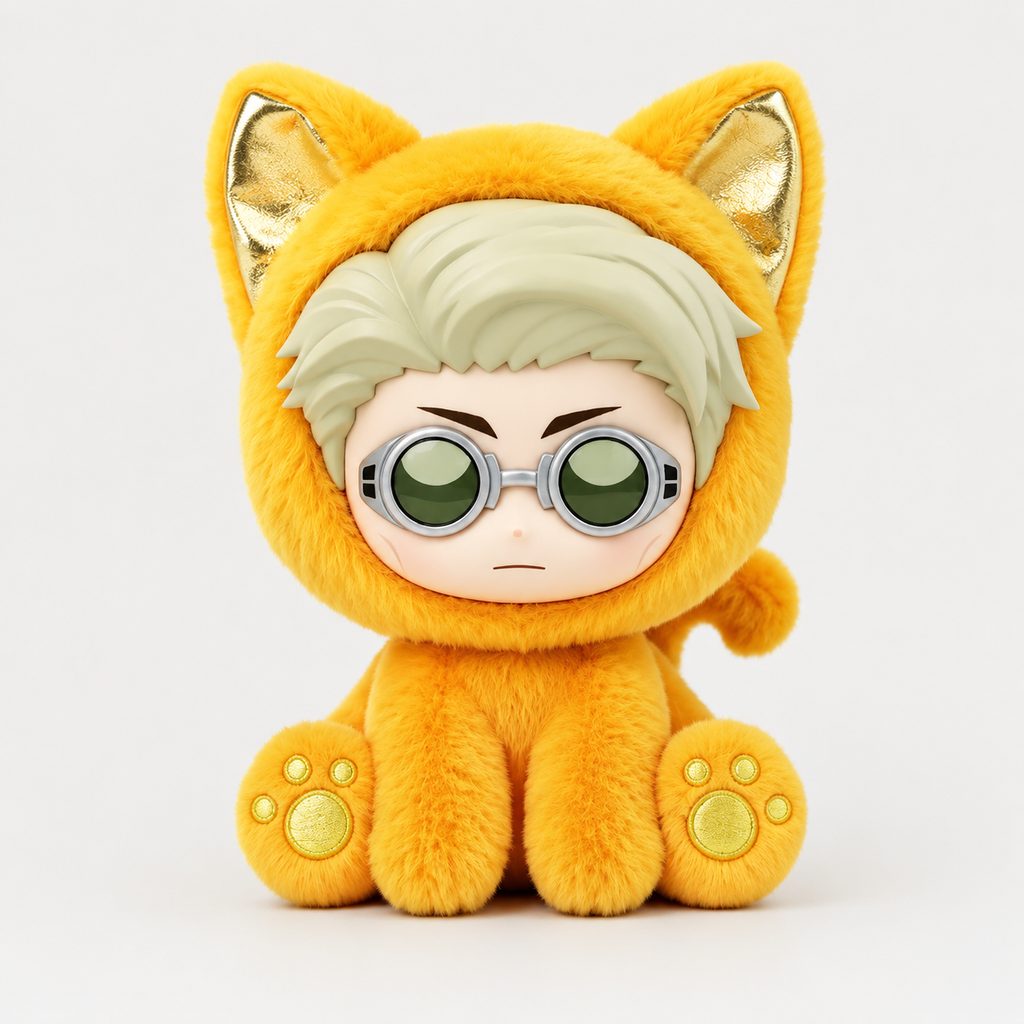 Original Eaki Jujutsu Kaisen Sitting Cat Party Cover Figure Blind Box Vol.1 Vol.2 Anime Character Figure