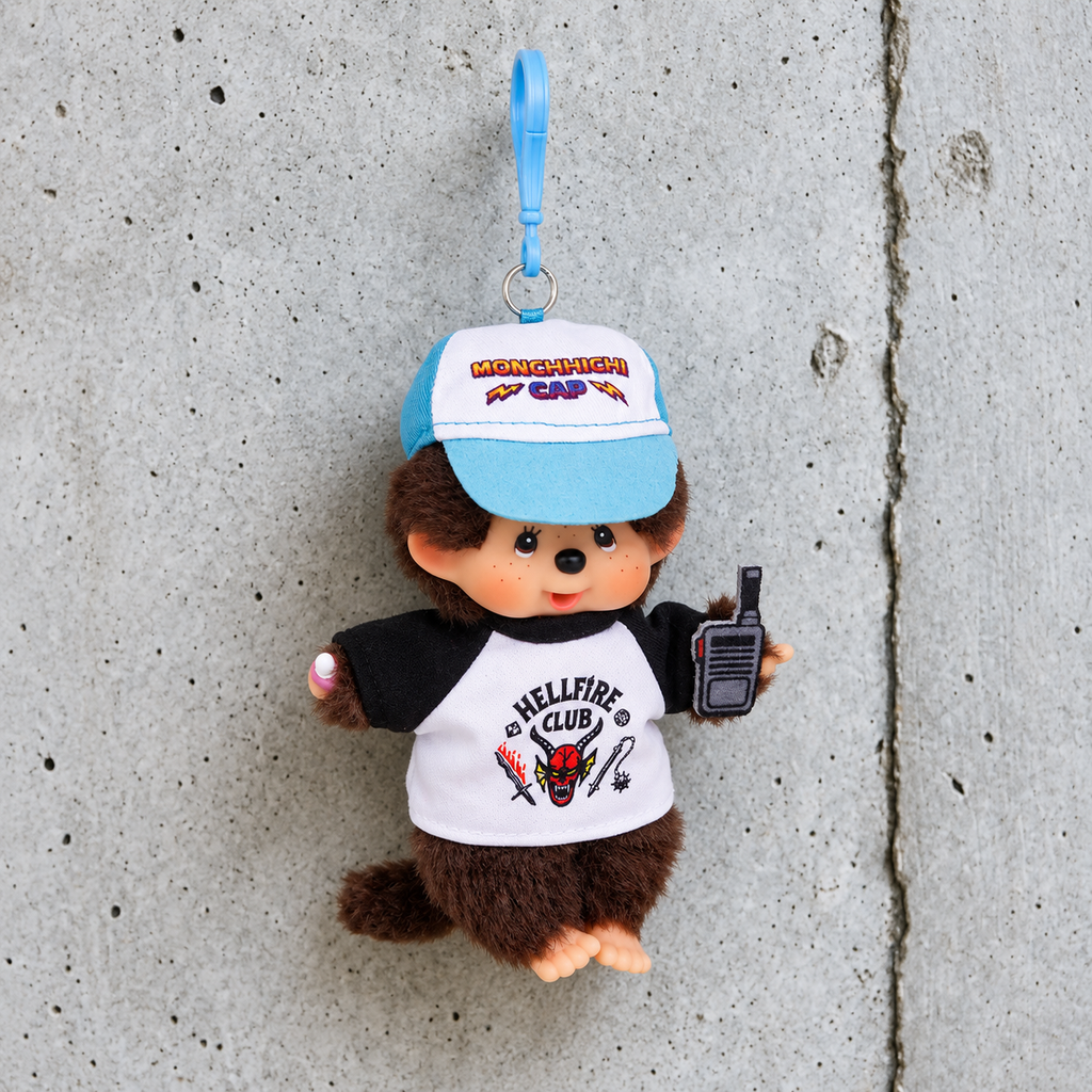 Sekiguchi Monchhichi x Stranger Things Hellfire Club Keychain