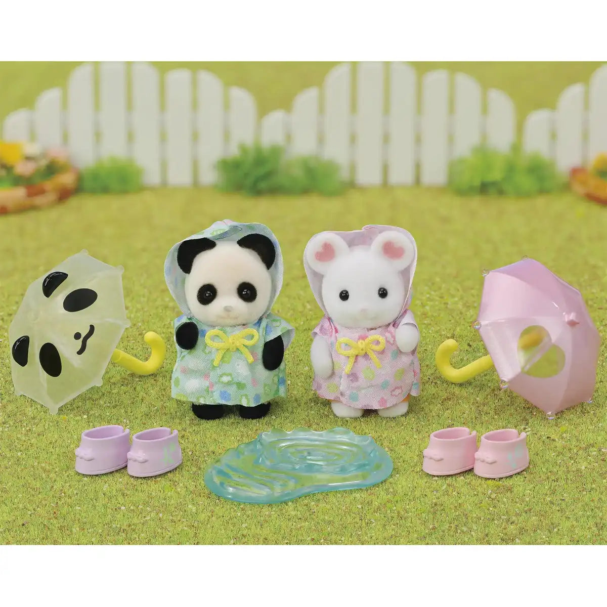 Epoch Sylvanian Families 娃娃屋：Rain Play Nakayoshi 婴儿套装 S-74 适合 3 岁及以上 - Image 5