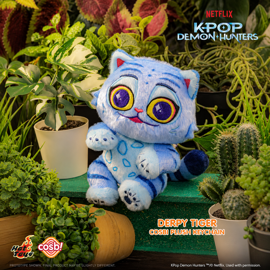 Hot Toys Kpop Demon Hunters Derpy Cosbi Plush Keychain Collection Series Blind Box Dolls Ornaments Collect Toys Gifts