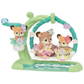 Calico Critter Deer Babies -Floral Swing Set - Image 1