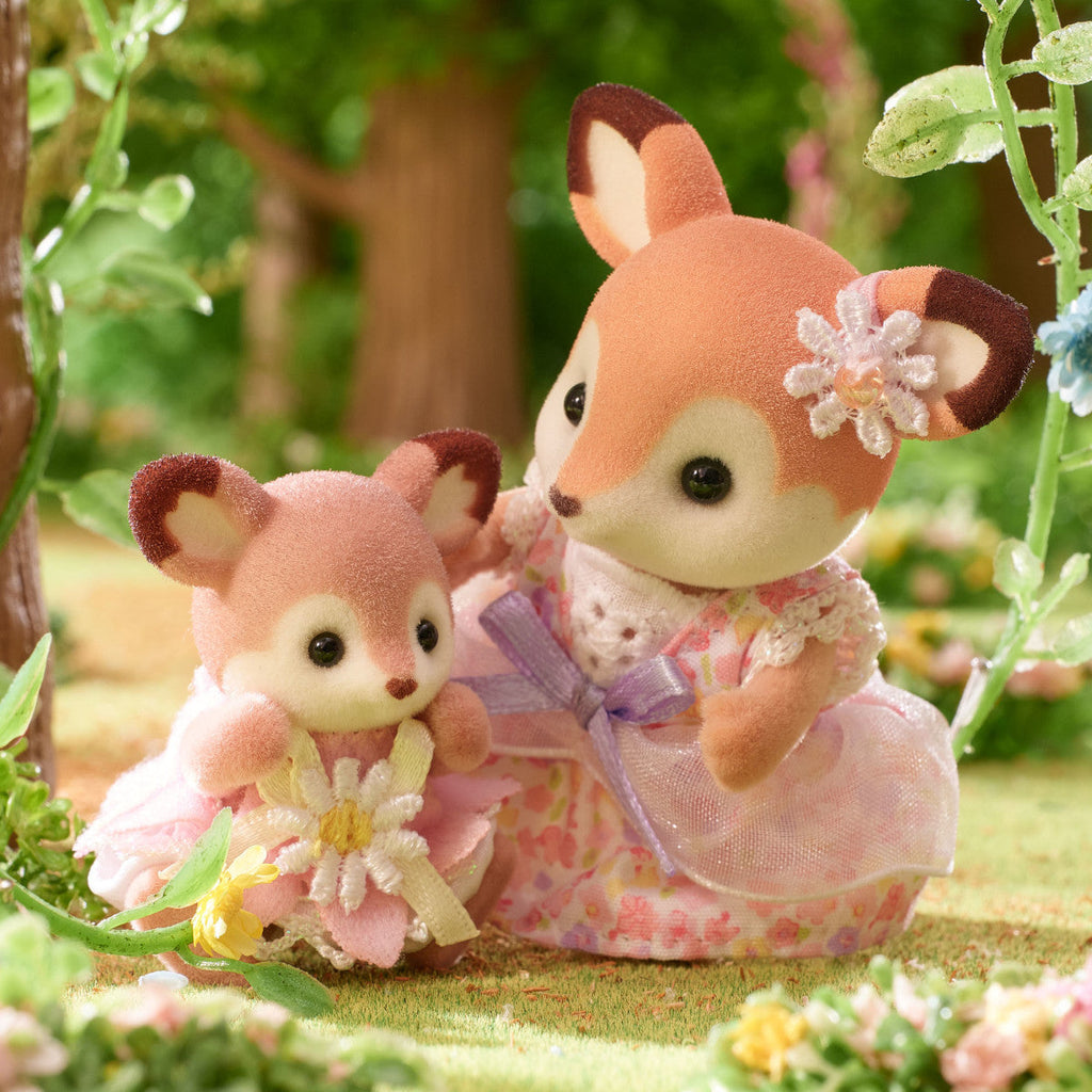 Calico Critter Deer Babies -Floral Swing Set - Image 5