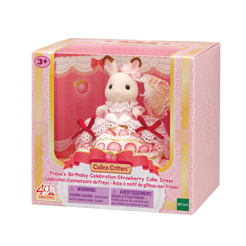 Calico Critter Freya's Brithday Celebration Strawberry Cake Dress - Image 2