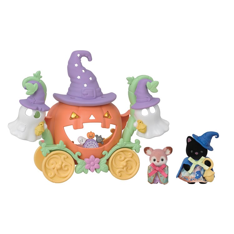 Sylvanian Families Halloween Ghost and Pumpkin Carriage Set (Se-216) - Image 3
