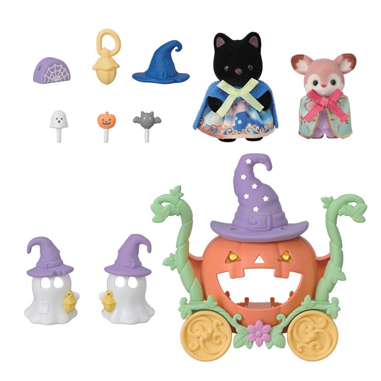 Sylvanian Families Halloween Ghost and Pumpkin Carriage Set (Se-216) - Image 4