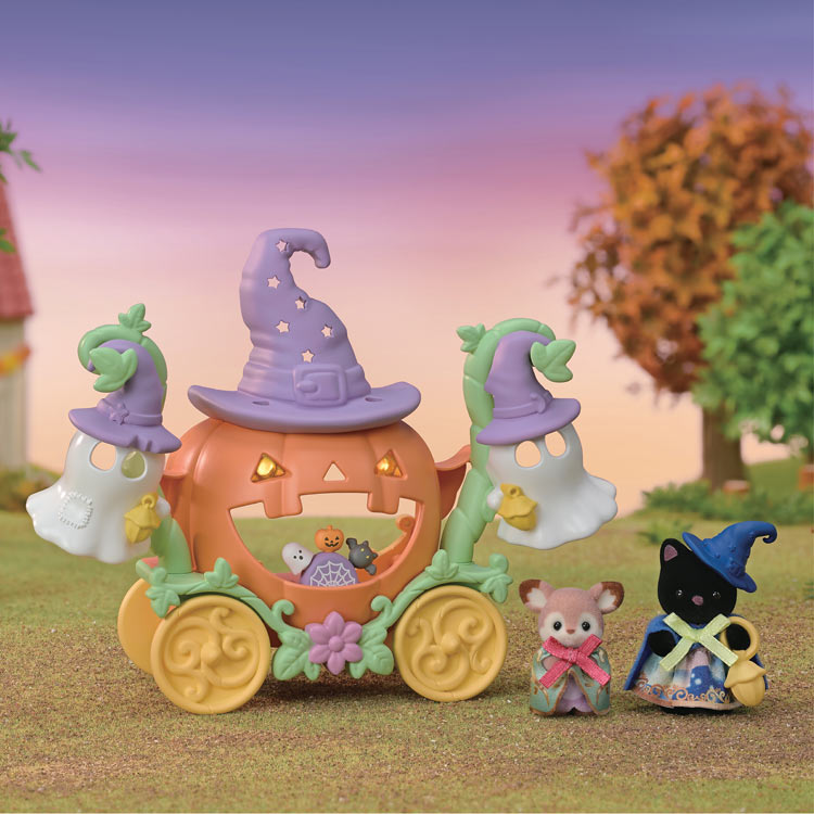 Sylvanian Families Halloween Ghost and Pumpkin Carriage Set (Se-216) - Image 5