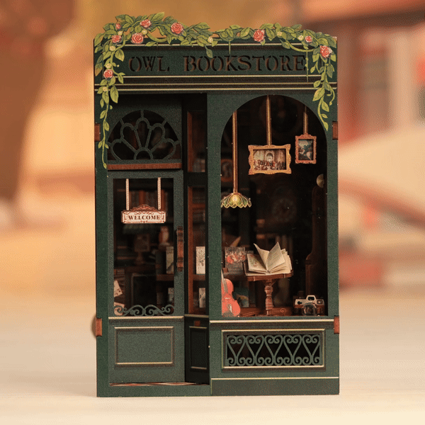 CUTEBEE DIY Book Nook Kit | Owl Bookstore - Image 5