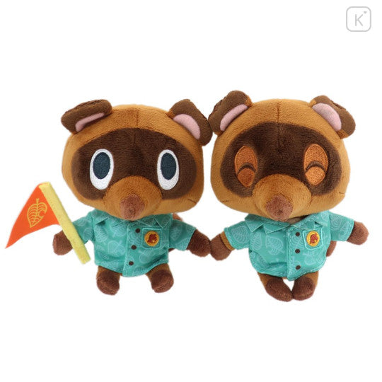 Japan Animal Crossing Plush (S) Set of 2 - Timmy & Tommy Mamekichi & Tsubukichi : Raccoon - Image 1